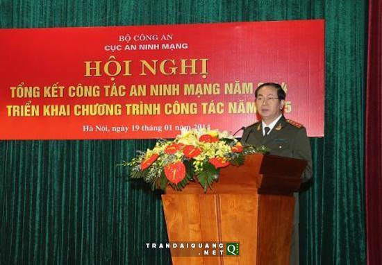 Bộ trưởng Trần Đại Quang phát biểu chỉ đạo tại Hội nghị. 