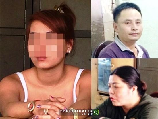 Các đối tượng bị bắt giữ trong vụ án  