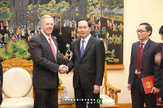 Bộ trưởng Trần Đại Quang và ngài Theodore G.Osius, Đại sứ đặc mệnh toàn quyền Hợp chủng quốc Hoa Kỳ 
