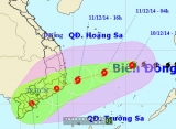 Hôm nay 11/12 bão Hagupit vào gần bờ, mạnh lên cấp 9 – 10