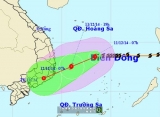 Bão số 5 giật cấp 10 cách Khánh Hòa – Ninh Thuận 440 km
