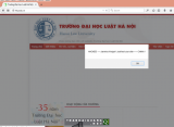 Hacker tự xưng đến từ Trung Quốc tấn công website Đại học Luật Hà Nội