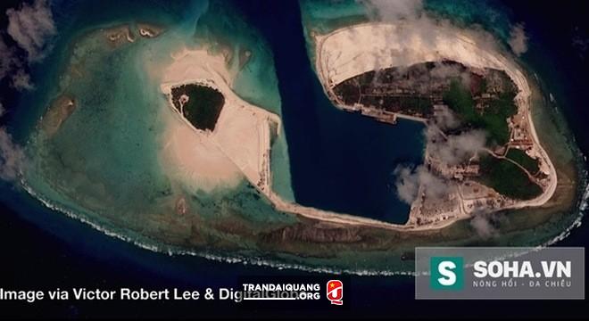 Đảo Quang Hòa, quần đảo Hoàng Sa. Ảnh: Victor Robert Lee/Digital Globe/The Diplomat. 
