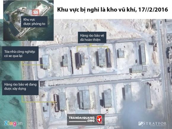 Cận cảnh HQ-9 và cơ sở quân sự phi pháp của TQ ở đảo Phú Lâm