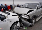 Ôtô đối đầu, cầu Vĩnh Tuy ùn tắc nhiều giờ